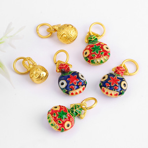 Pendentif Breloque en Émail Cloisonné Doré, Forme Bête, pour Bijoux DIY, Collier, Bracelet, Unisexe, Usage Quotidien - Product Image 1