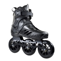 Patins à Roues Alignées Unisexe à Taille Fixe, Coque Rigide, 3 Roues, pour Fitness, Freestyle Urbain, Course de Vitesse et Slalom pour Adulte