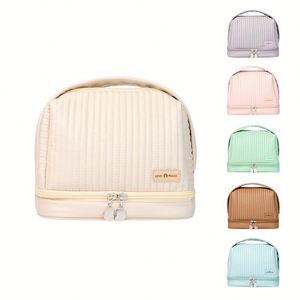 Bolsa de Maquillaje Personalizada con Logotipo, Estilo Simple, Gran Capacidad, Linda y Elegante, Bolsa de Viaje para Cosméticos y Artículos de Aseo - Product Image 1