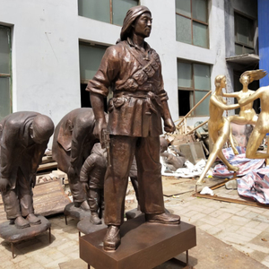 Tùy chỉnh đồng đúc màu đỏ hình nhóm tác phẩm điêu khắc truyền thống ngoài trời Tưởng Niệm Nhà thờ vườn Lịch Sử Quảng trường tượng đài tưởng niệm - Product Image 6