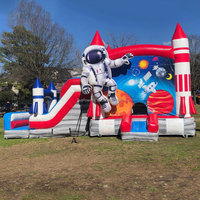 Château gonflable sur le thème de l'espace, jeux de fête, aire de jeux gonflable pour enfants, intérieur