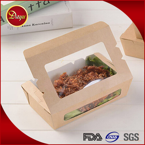 Hamburger Snack Fast Food scatola di carta Sandwich personalizzato scatola di imballaggio carta Kraft Logo personalizzato <span class=keywords><strong>da</strong></span> <span class=keywords><strong>asporto</strong></span> torta usa e getta - Product Image 4
