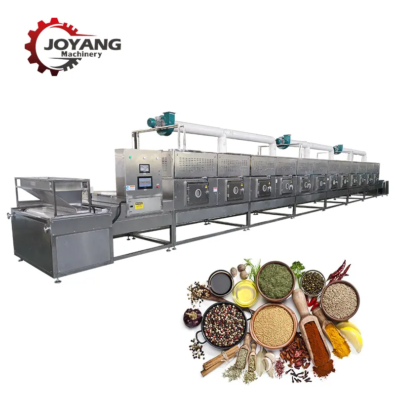 Industrial Tunnel Dried Pepper Drying Microwave Equipment