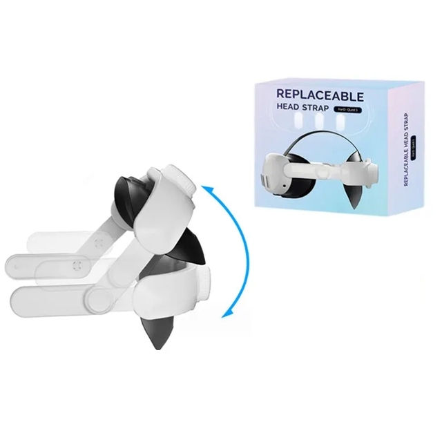 HBV-456 Adjustable Head Strap for Oculus Quest 3 VR Replaceable Headset Strap for Oculus Quest 3