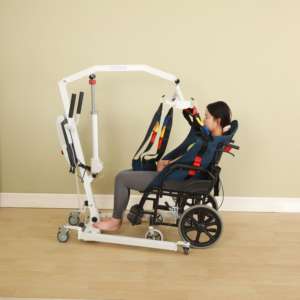 Dispositivos Sling Machine Grua Idosos Deficientes Paciente Permanente Levantamento Elevação Elétrica Paciente Elevador Transferência Cadeira - Product Image 3