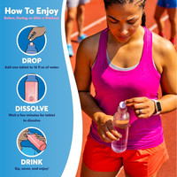 Comprimés effervescents d'électrolytes OLLI Advanced Hydration, nutrition sportive personnalisable pour adolescents et adultes, vitamines, énergie