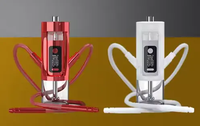 Vente en gros de bouteille d'eau avec logo personnalisé Style moderne narguilé automatique shisha technique de miroir flacon en verre coloré OEM ODM disponible