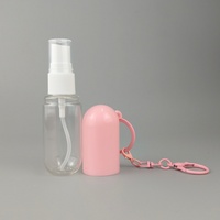 Échantillon Gratuit - Flacon Vaporisateur Suspendu Rechargeable en Plastique PET 30ml pour Cosmétiques avec Porte-clés