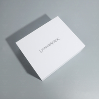 Grand emballage cadeau personnalisé, boîtes en papier, emballage en carton magnétique, boîte cadeau pliable à aimant blanc pour mariage