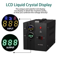Régulateur de tension automatique monophasé 220V/230V intelligent AVR SVR 1KVA-5KVA avec transformateur EI et protection contre les sous-tensions