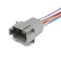 Conector Impermeable Automotriz LIZONE DT04-8P-L012 de 8 Pines Macho, Arnés de Cableado con Cable Electrónico de 18AWG y 20cm de Longitud