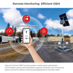 Tours de surveillance solaires HiGUARD avec étanchéité IP65 et autonomie de <span class=keywords><strong>2</strong></span> jours pour la surveillance de la sécurité - Product Image 2