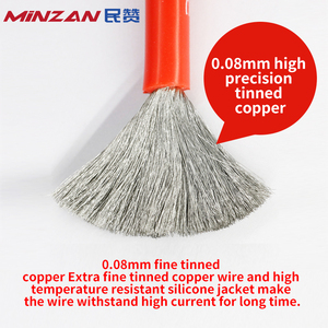 For Silicone Rubber <strong>Wire</strong> 3135 600V 200C Tinned <strong>Copper</strong> Stranded Conductor 16-30AWG Silicone Cable for Intelligent Appliances - Product Image 2