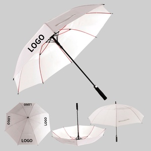 Semi-<b>Automatic</b> Open Compact Pongee Golf <b>Umbrella</b> with UV Coating for Sun Rain Protection - Product Image 1
