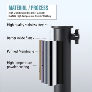 JH-Mech Tùy Chỉnh 4X4X13.8 Inch Thích Hợp Cho Nhà Hàng Thép Ngoài Trời Kim Loại Sắt Cơ Sở Ô Dù Đứng Kim Loại Phẳng Cơ Sở - Product Image 3