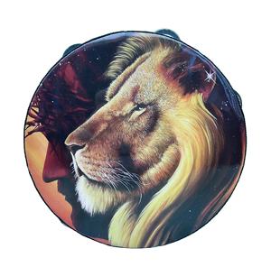 Tambourin lion personnalisé de 8 pouces 10 pouces instruments de musique à main en bois tambourin à <span class=keywords><strong>percussion</strong></span> pour adultes <span class=keywords><strong>tambour</strong></span> en bois - Product Image 1