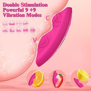 Adult Rose-themed Mini Butterfly <strong>Vibrator</strong> 9 Vibration Modes Independent Control APP Remote Medical-grade Silicone Waterproof USB - Product Image 2