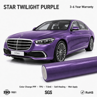Film de protection automobile auto-réparant, anti-UV, changeant de couleur, haute résilience et anti-rayures, résistant aux taches, 7,5 mil TPU PPF