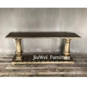 American Country <span class=keywords><strong>Console</strong></span> bảng hiện đại sang trọng bên bảng cho phòng khách hành lang bảng khắc gỗ Bảng - Product Image 2