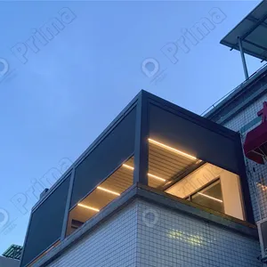 2024 야외 쉬운 설치 조정 가능한 루버 창 고속 야외 롤러 전기 창 허리케인 증거 알루미늄 롤링 셔터