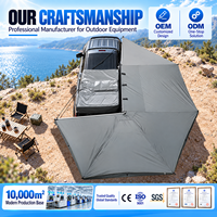 Auvent latéral étanche pour SUV et pick-up, extensible à 270 degrés, 2m, autoportant, tente de camping latérale pour voiture, pour l'extérieur et le 4x4 tout-terrain