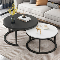 Table basse unique en bois et fer avec plateau en marbre, prix bas, best-seller, salon