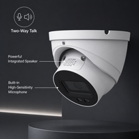 Caméra tourelle intelligente à double éclairage Lite AI 8MP avec LED R&B à focale variable