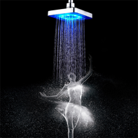 Pommeau de douche LED ABS portable de 6 pouces pour salle de bain – Meilleure vente