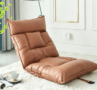 Canapé-lit pliant en tissu technique, nouveau design, fauteuil paresseux facile à nettoyer, chaise avec coussin lavable pour chambre, balcon, bureau
