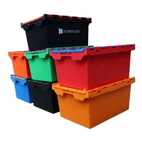 Ugoqs — boîtes de rangement pour fourre-tout mobiles, en plastique, caisses de Transport industriel, avec couvercle et poignée