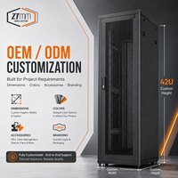 Armoire de serveur ZTmm 42U avec rails de montage réglables pour centre de données