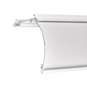 Nhà máy trực tiếp Rèm phụ kiện C6 nhôm Zebra Con lăn Rèm đầu đường sắt & phần đường sắt dưới - Product Image 4