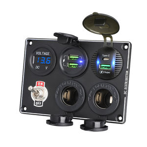 Chargeur de voiture double USB, <span class=keywords><strong>prise</strong></span> 12V, panneau d'interrupteur marin 22.5W + 22.5W, vente en gros - Product Image 5