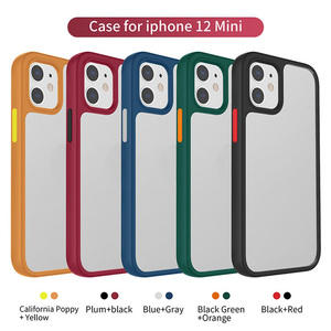Coque de <span class=keywords><strong>t</strong></span>éléphone pour iPhone <span class=keywords><strong>11</strong></span> 12, dos rigide en PC givré, 2 en 1, hybride, mat, antichoc, cô<span class=keywords><strong>t</strong></span>é en TPU, coque arrière - Product Image 3
