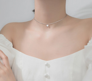 Dây Chuyền Hình Rắn Bằng Bạc Sterling 925 Với Mặt Dây Chuyền Đá CZ Pha Lê Hình Tròn Dây Chuyền Vòng Cổ Cho Nữ - Product Image 4