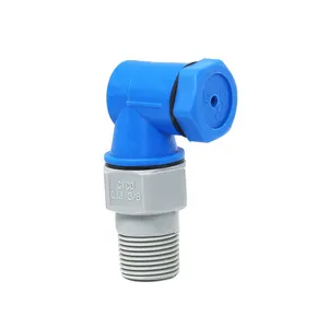 QJJ-QA 90 gradi 1/4 plastica PP rilascio rapido cono vuoto punta acqua pulizia ugello di spruzzo