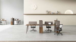 Quảng Đông Bán Buôn Hiện Đại Máy Trạm Nội Thất Văn Phòng Modular Nhân Viên Bằng Gỗ Bàn Hai Người Bảng - Product Image 3