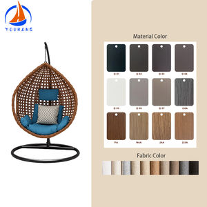 Chaise suspendue en rotin en forme d'œuf pour patio, siège individuel, avec support – Offre spéciale - Product Image 4