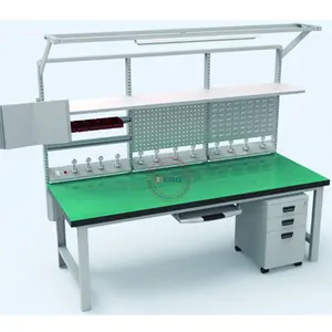 Fabrika çalışma masası dükkanı mühendislik çalışma masası mekanik ayarlanabilir yükseklik ile
