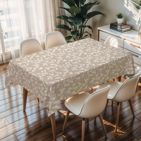 Nappe imprimée RNPT vintage rectangulaire, couverture de table en PVC pour la décoration de fêtes à domicile