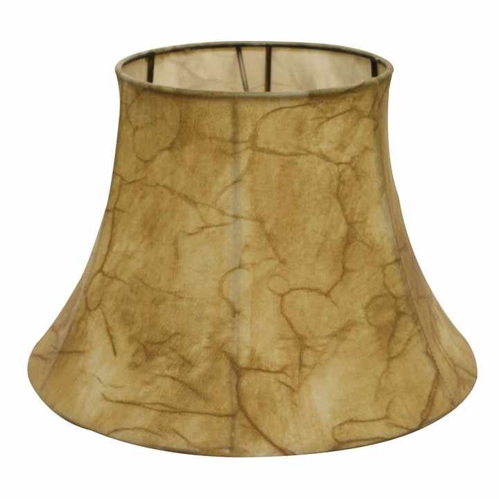 Antique 19\" HMS Shallow Drum Parchment Lampshade Elegant Vintage Lamp Covers & Shades