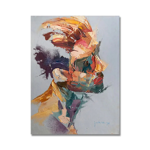 Peintures à l'huile abstraites de figures humaines <span class=keywords><strong>sur</strong></span> <span class=keywords><strong>toile</strong></span>, grande taille, <span class=keywords><strong>art</strong></span> mural pour la décoration du salon, peinture <span class=keywords><strong>sur</strong></span> <span class=keywords><strong>toile</strong></span> faite à la main, <span class=keywords><strong>art</strong></span> mural - Product Image 1