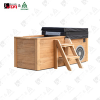 Vapasauna Bain froid tout-en-un pour 1 personne, baignoire de plongeon en acier inoxydable pour hôtel, bien-être, salle de sport, sauna commercial, spa à domicile