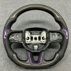 Volant de voiture en fibre de carbone de haute qualité, très vendu, adapté aux Dodge <span class=keywords><strong>Challenger</strong></span> SXT RT SRT GT Hellcat - Product Image 4