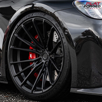 Jantes en alliage forgé style CF4, roues concaves profondes personnalisées, gris brillant noir, 5x112 5x120, 17-22 pouces, pour BMW Racing Car Rim