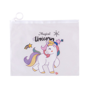 Transparent Pencil <b>Bag</b> 21x17cm Zipper Closure Cartoon Cactus Design For School Office Use Plastic Material - Product Image 5