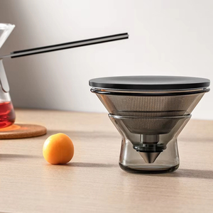 Théière moderne en verre avec infuseur amovible et couvercle pour le <span class=keywords><strong>thé</strong></span> vert et café théière bouton en verre borosilicate - Product Image 2
