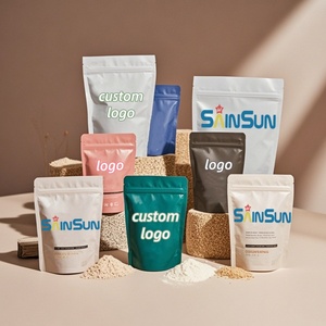 Wholesale Custom Reusable PET Stand Pouch for Packaging Whey Protein Powder <b>Seeds</b> Dry Food Fruits Nuts Rice Flour Milk for Sushi - Product Image 2