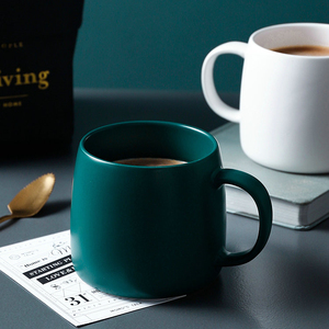 Tasses à café en céramique contemporaines de 12 oz, couleur unie, logo <span class=keywords><strong>personnalisé</strong></span>, bon marché, utilisées dans les cafés, vente en gros, contact alimentaire sûr - Product Image 3