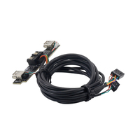 Cable de Conexión de Alta Velocidad para Panel Frontal de PC, con Doble Puerto USB 2.0 y Puerto de Audio, para Computadoras de Escritorio - En Stock